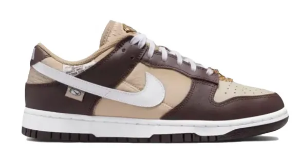 Comfortable Foot Support Hybrid Cushioning System Nike Dunk Low Brown Basalt (W)