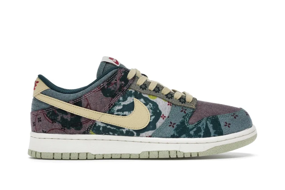 Mesh Fabric Lightweight Frame Nike Dunk Low Community Garden