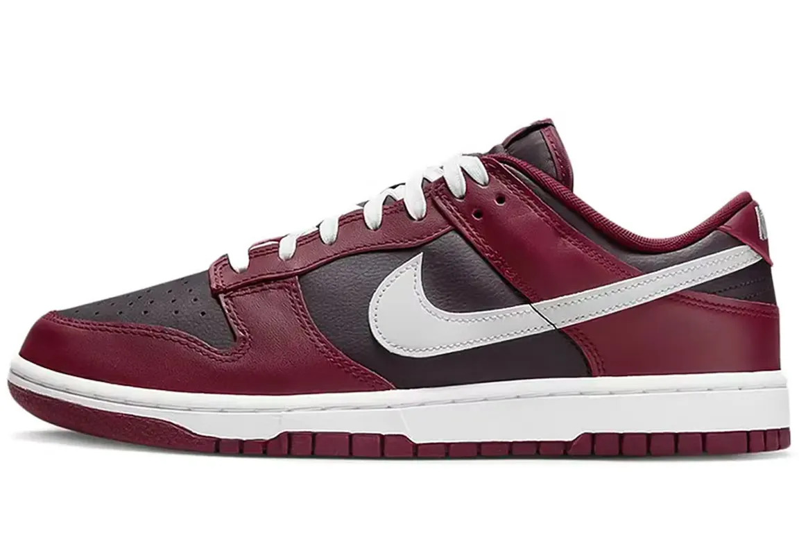 Nike Dunk Low Dark Beetroot Odor Resistant Lining Elevated traction