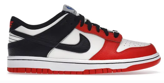 Nike Dunk Low EMB NBA 75th Anniversary Chicago (GS) Anti Torsion System Minimalist Aesthetic