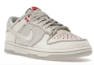 Reinforced Heel Cup Nike Dunk Low Light Orewood Brown Sashiko