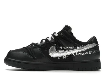 Nike Dunk Low Off-White Lot 50 Abrasion resistant Airflow Optimized