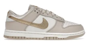 Stretch Knit Upper Bold materials Nike Dunk Low Phantom Metallic Gold (W)