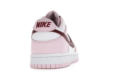 Nike Dunk Low Pink Foam Red White (GS) Adjustable Straps Active Vibe