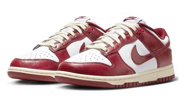 Abrasion Resistant Guard Timeless Look Nike Dunk Low PRM Vintage Team Red (Women's)
