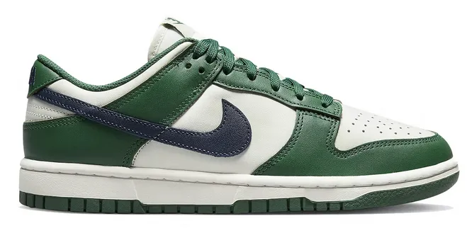 Flexible Arch Support City Gear Nike Dunk Low Retro Gorge Green Midnight Navy (Women's)