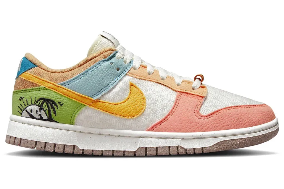 Ventilation Channel System Street Movement Nike Dunk Low Retro Sun Club Multi (W)