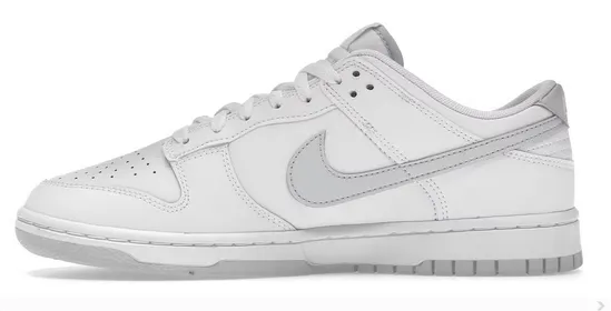 Nike Dunk Low Retro White Pure Platinum Odor Control Tech