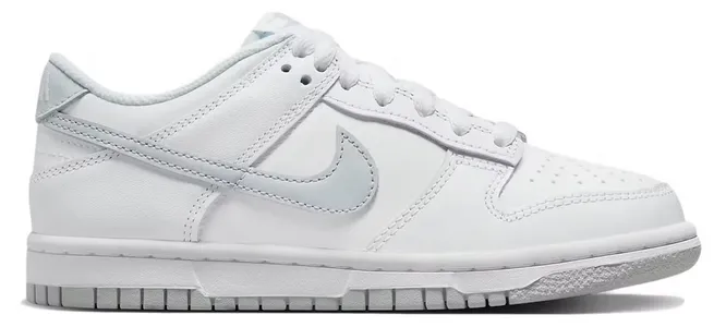 Nike Dunk Low White Pure Platinum (GS) comfortable top Air Cushioned Heel