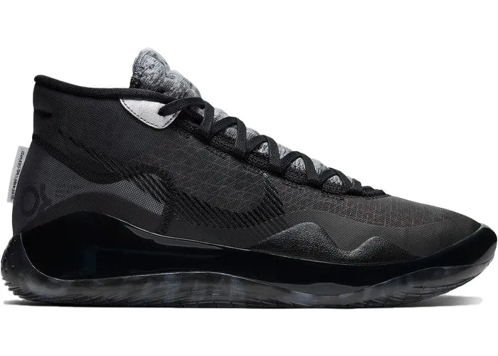 Nike KD 12 Black Cool Grey Energy Returning Heel Recycled Outsole Material