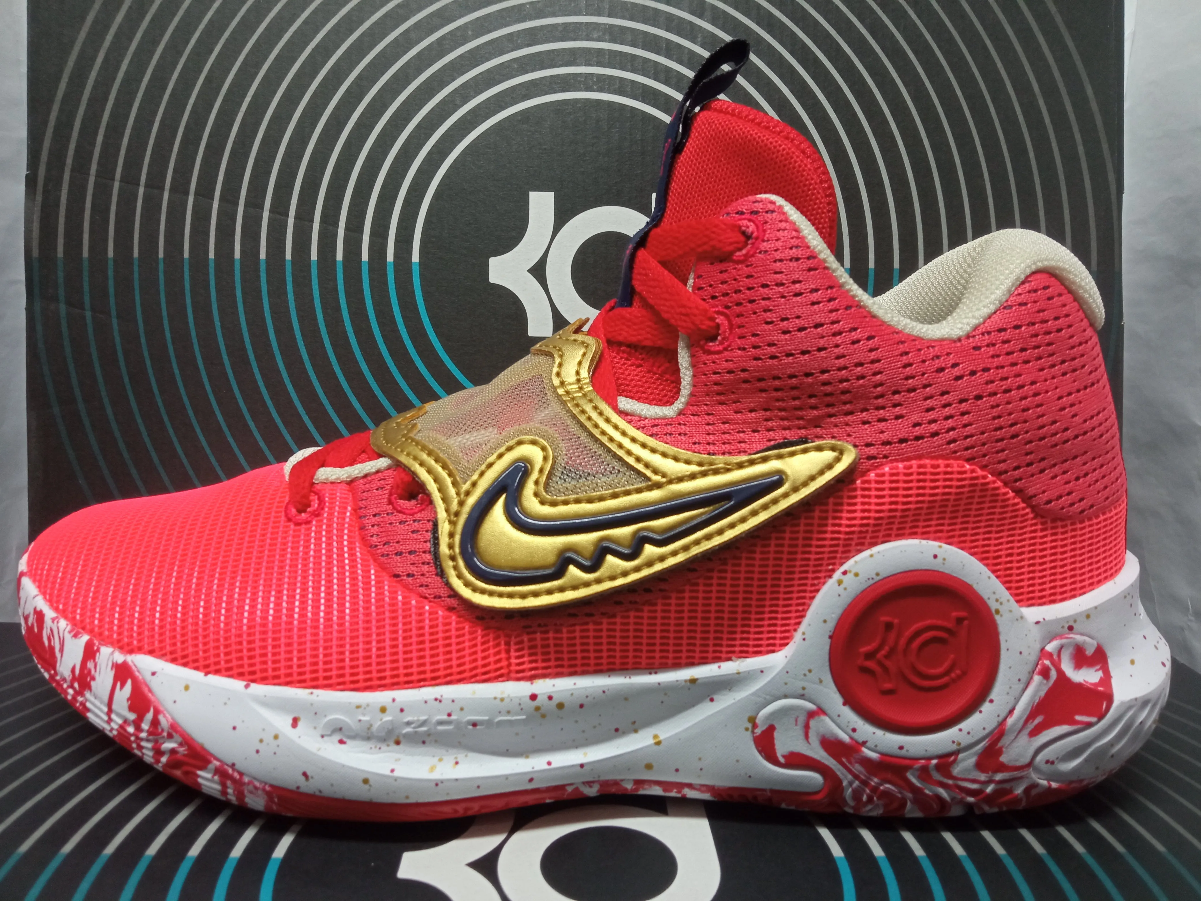 Slip   Resistant High Performance Flow Nike  KD Trey 5 X 'University Red'