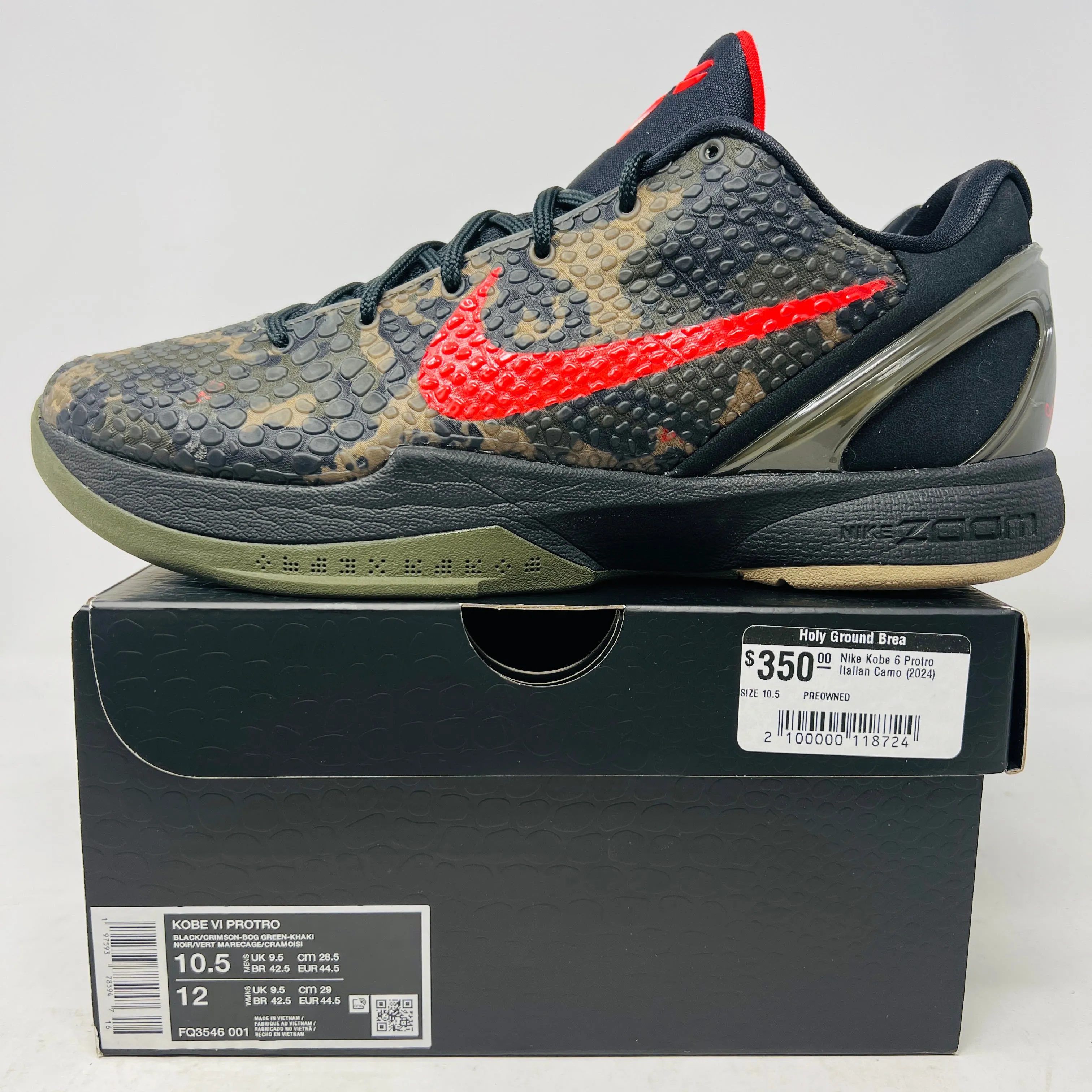 Nike Kobe 6 Protro Italian Camo (2024) Run Flex Elevated durability
