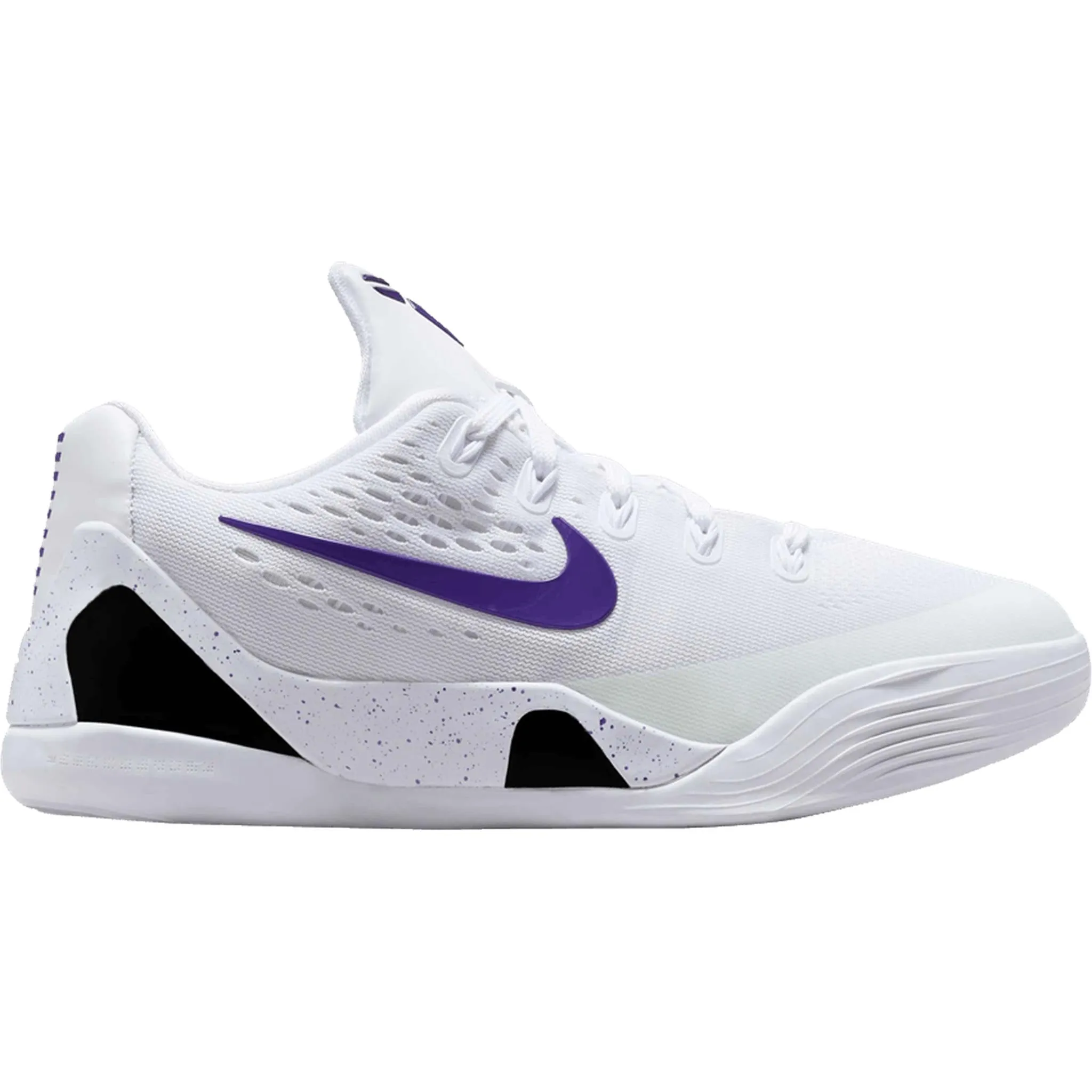 Nike Kobe 9 EM Low TB White Court Purple (GS) Edge Stability Core