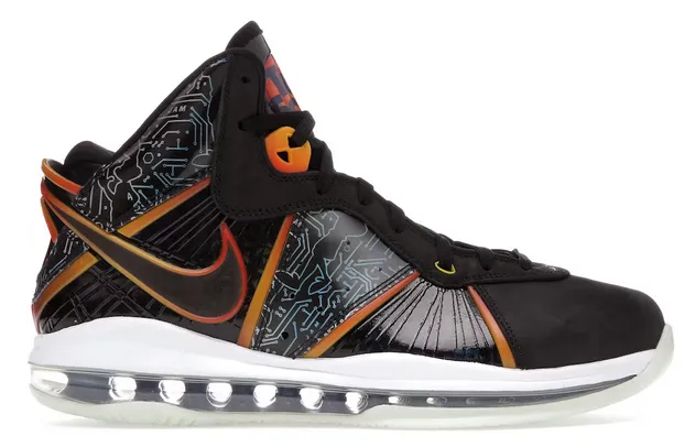 Non Slip Tread Soft Insole Nike LeBron 8 Space Jam