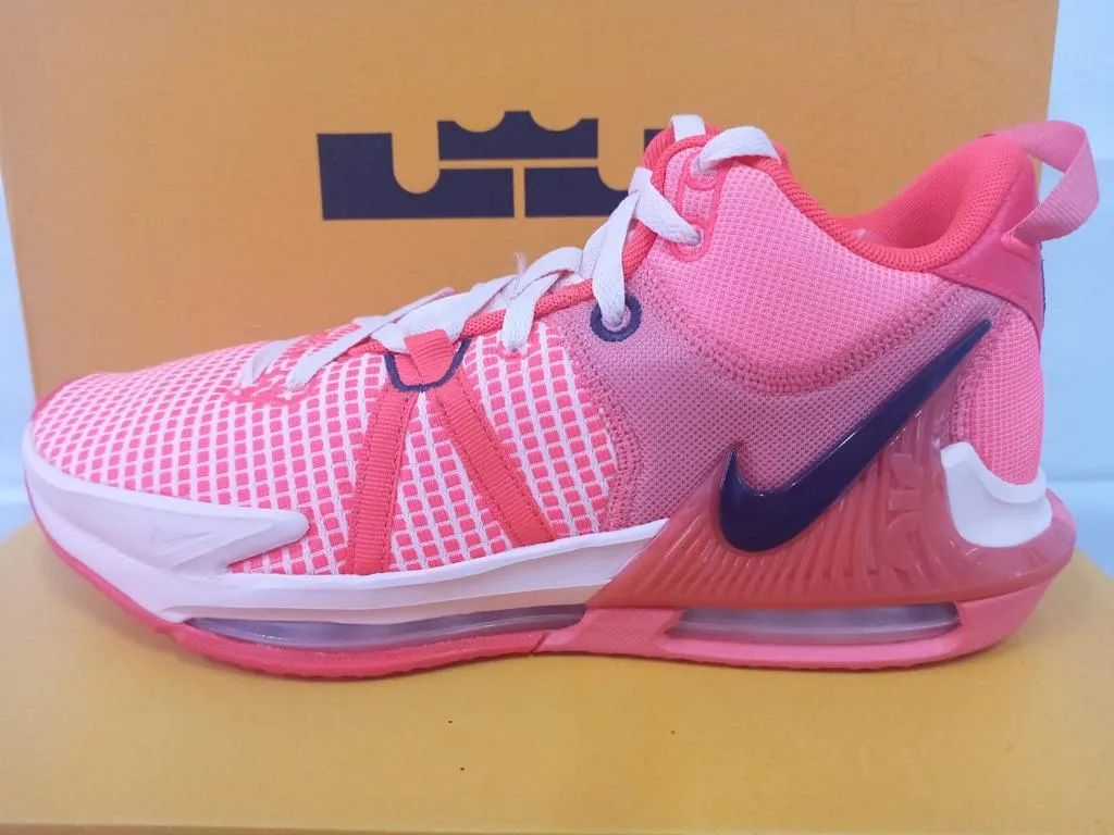 Nike LeBron Witness 7 'Bright Crimson' Elastic Gaiter Stability Control Frame