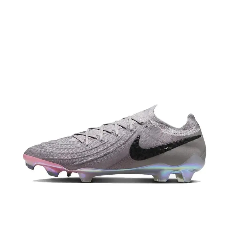 Nike Phantom Luna Anti-slip Wear Comfortable Shock Absorbing Long Nail Rubber Round Head Artificial Turf Football Shoes White All-Day Flexibility