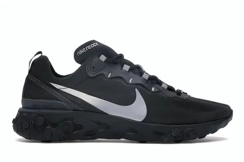 Nike React Element 55 Black Reflect CushionedSole