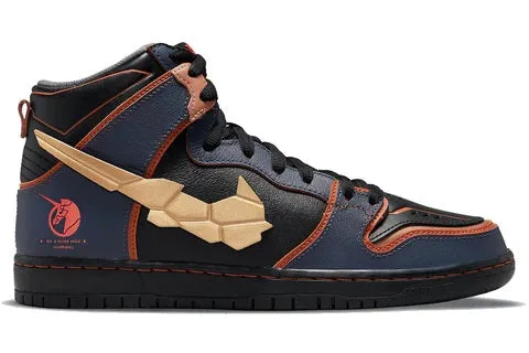 Nike SB Dunk High RX-0 Unicorn Gundam 02 Banshee Boosted style Support frame