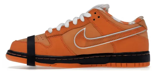 Nike SB Dunk Low Concepts Orange Lobster Bonded Seam Construction