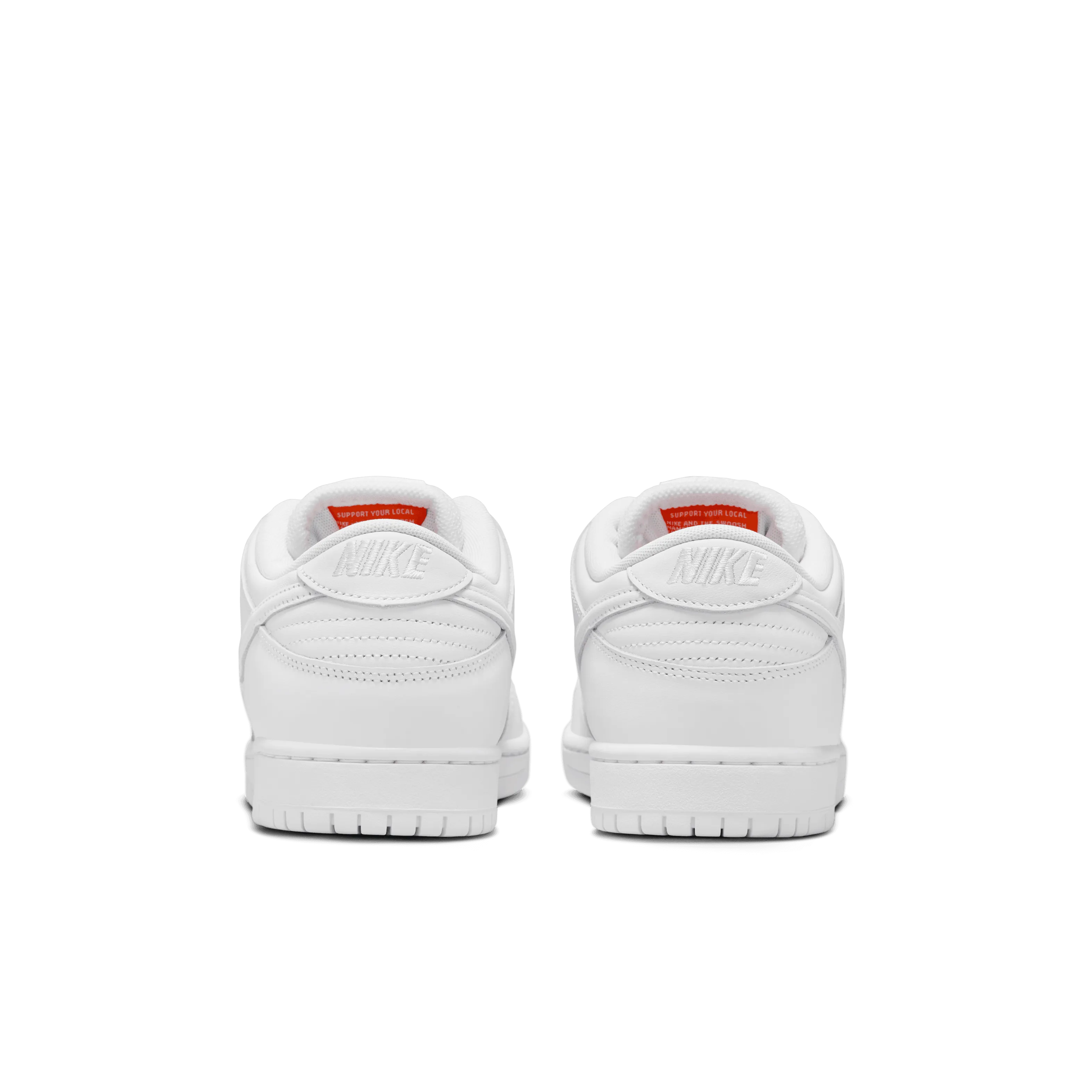 Nike SB Dunk Low Pro "Triple White" Durable Upper