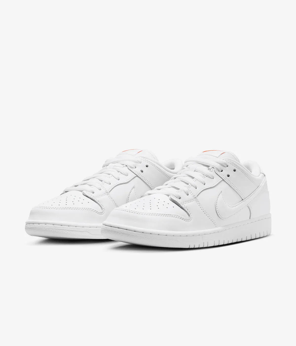 Nike SB Dunk Low Pro "Triple White" Durable Upper