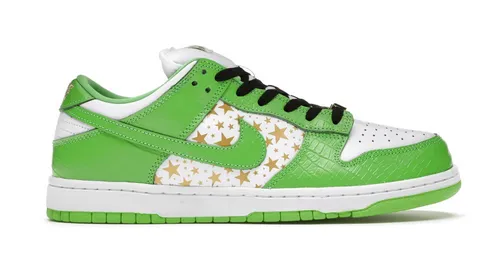 Nike SB Dunk Low Supreme Stars Mean Green (2021) vibration damping Impact Diffusion Layers