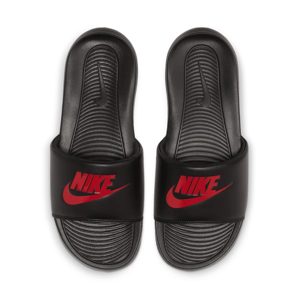 All-day Performance Odor Resistant Fabric Nike Victori One Mens  Slides Black Red