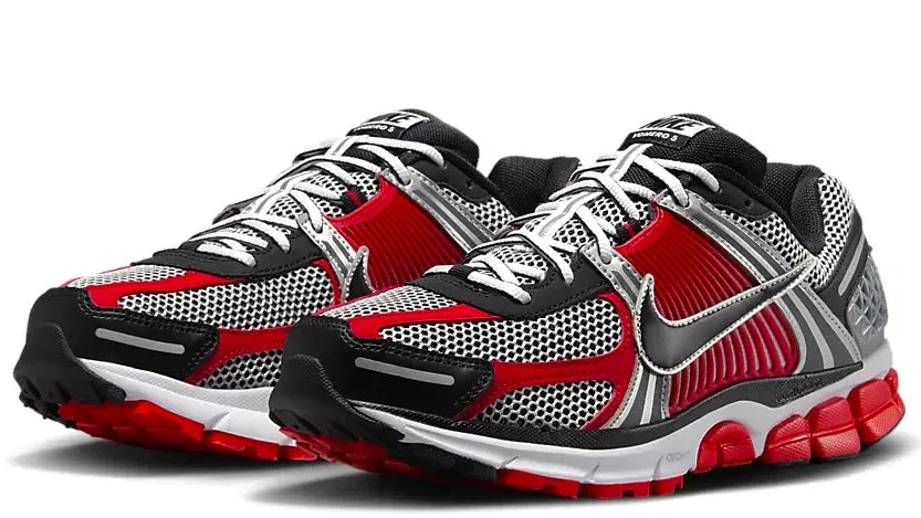 Durable Style Plush Sole Nike Zoom Vomero 5 Metallic Silver University Red