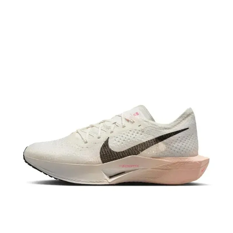Nike ZoomX Vaporfly NEXT% 3 Men's and Women's Carbon Plate Marathon Comfortable Cushioned Non-slip and Wear Shoes White Blue Symmetrical Look