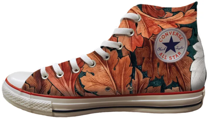 Baggins Original Hi Top Morris Acanthus Leaves Natural motion Gym Use