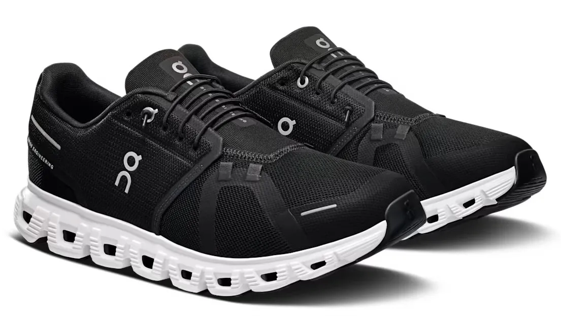 On Running Cloud 6 Black White (Womens) Sleek