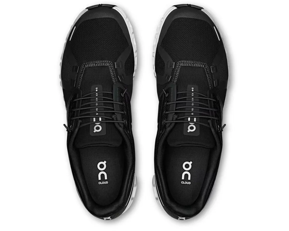 On Running Cloud 6 Black White (Womens) Durable Mesh