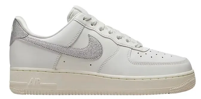 Nike Air Force 1 Low Silver Swoosh Hyperlock Heel Counter Daily Walk