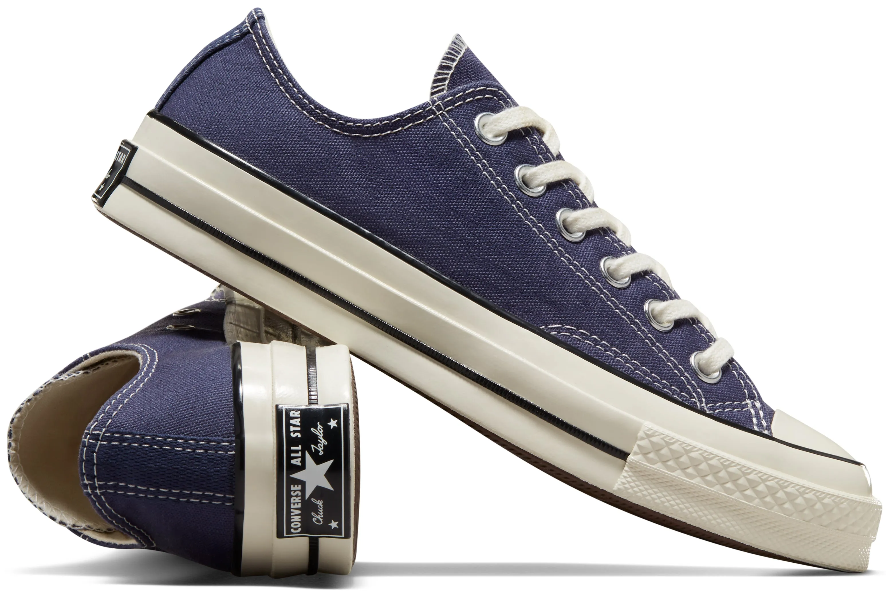 Comfort Motion Comfortable Shoes Converse Chuck Taylor All Star 1970s Low Top Uncharted Waters/ Egret/Black