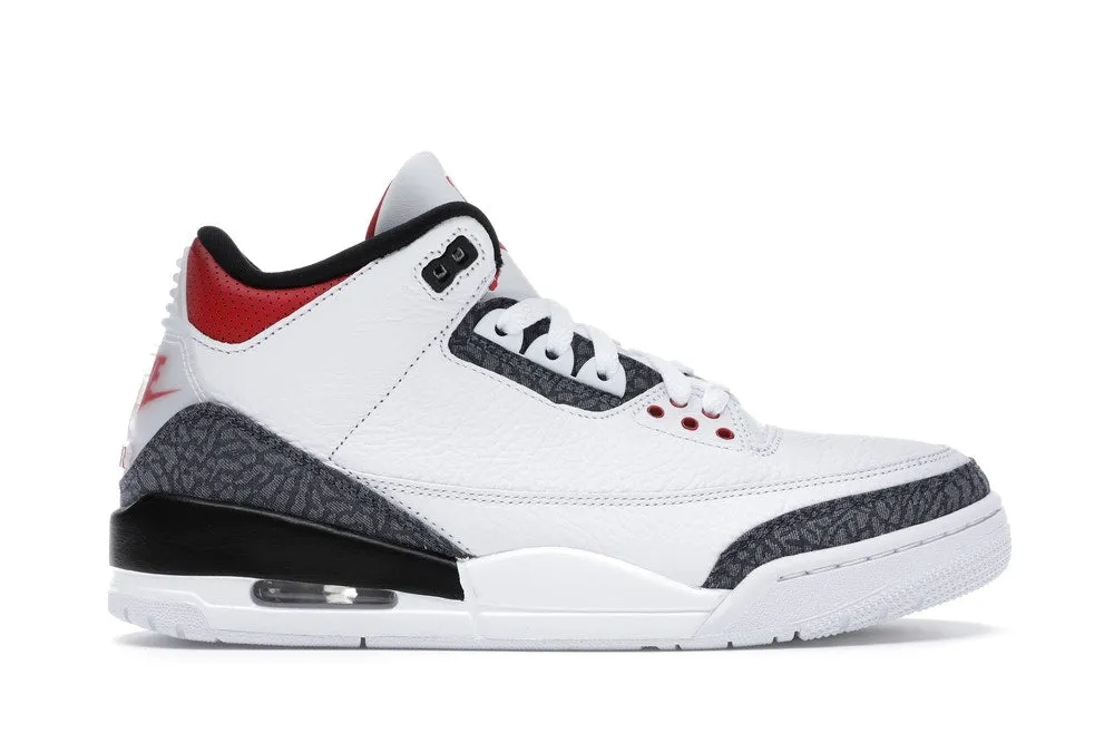 Jordan 3 Retro SE Fire Red Denim (2020) Canvas Material
