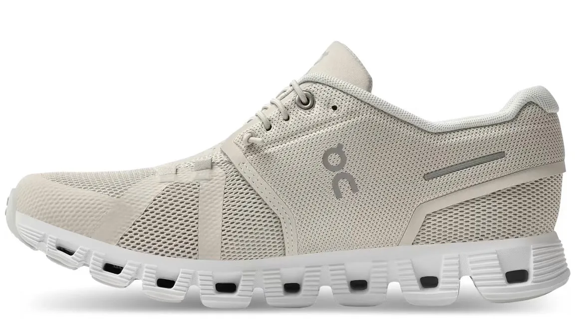 On Running Cloud 5 Pearl White (Women's) Bold Detail