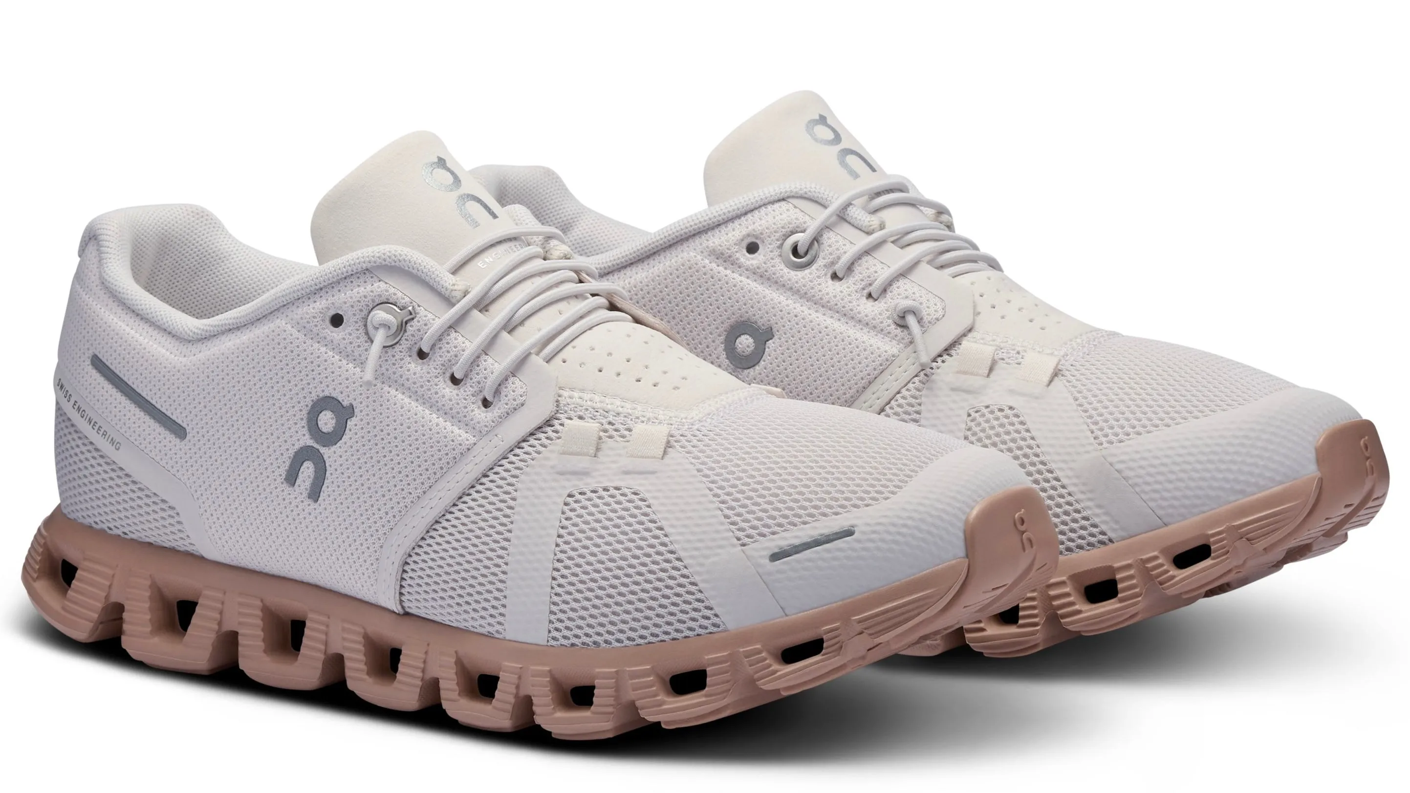 On Running Cloud 5 Sand Rosebrown (W) Steady Grip Friction Resistant Materials