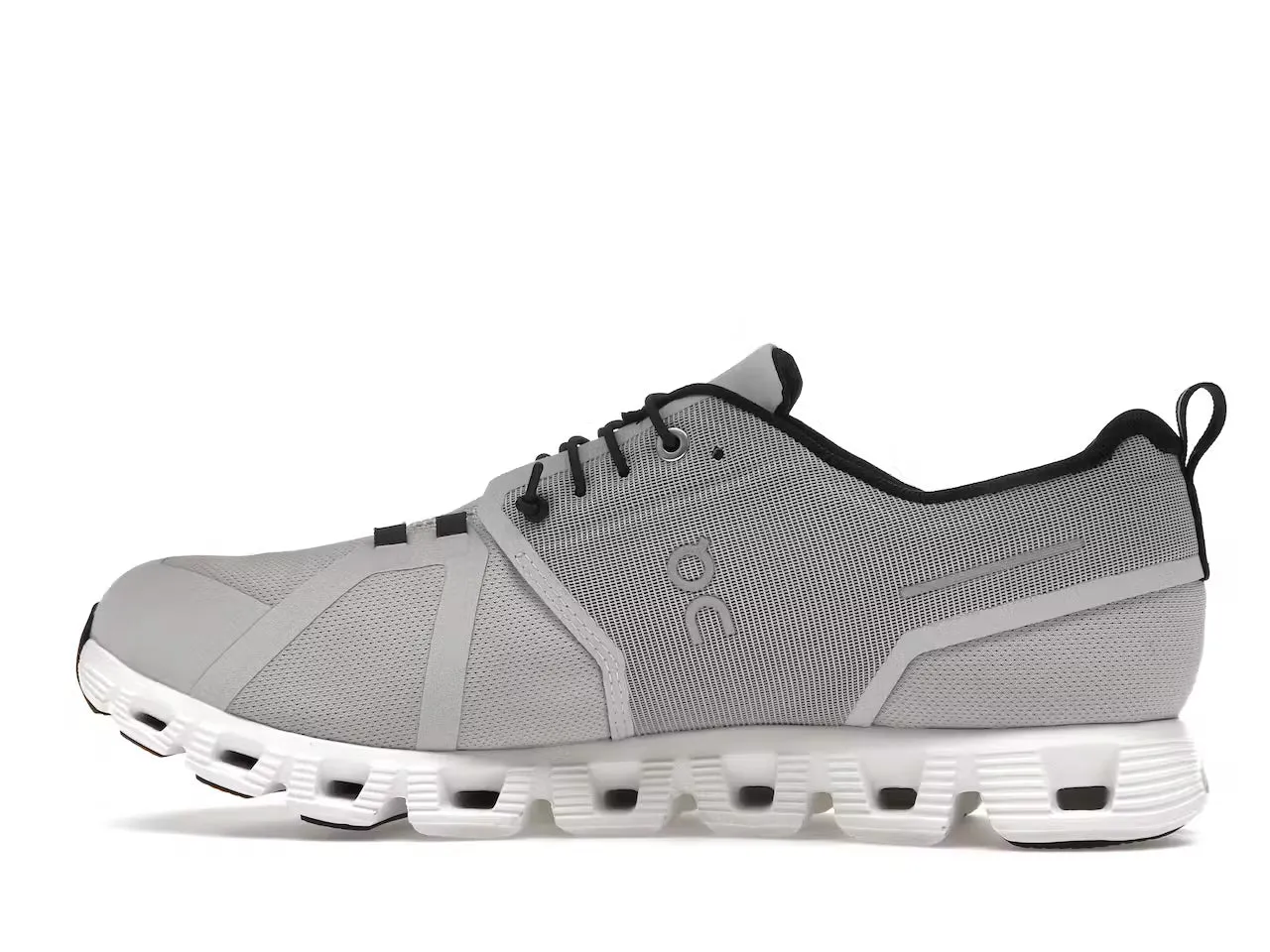 On Running Cloud 5 Waterproof Glacier Grey White TPU plate