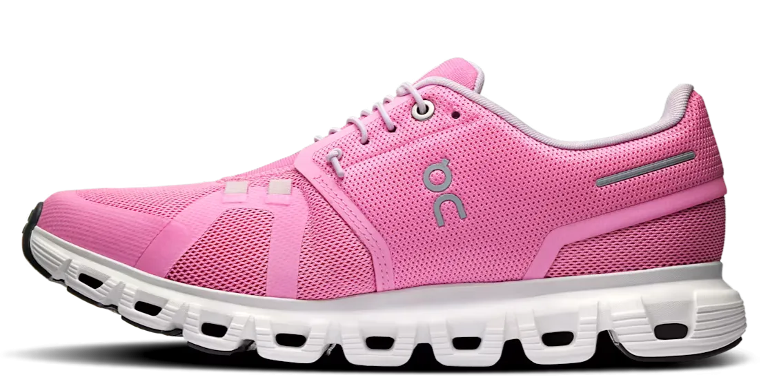 On Running Cloud 6 Raspberry White (Women's) AntiSlip