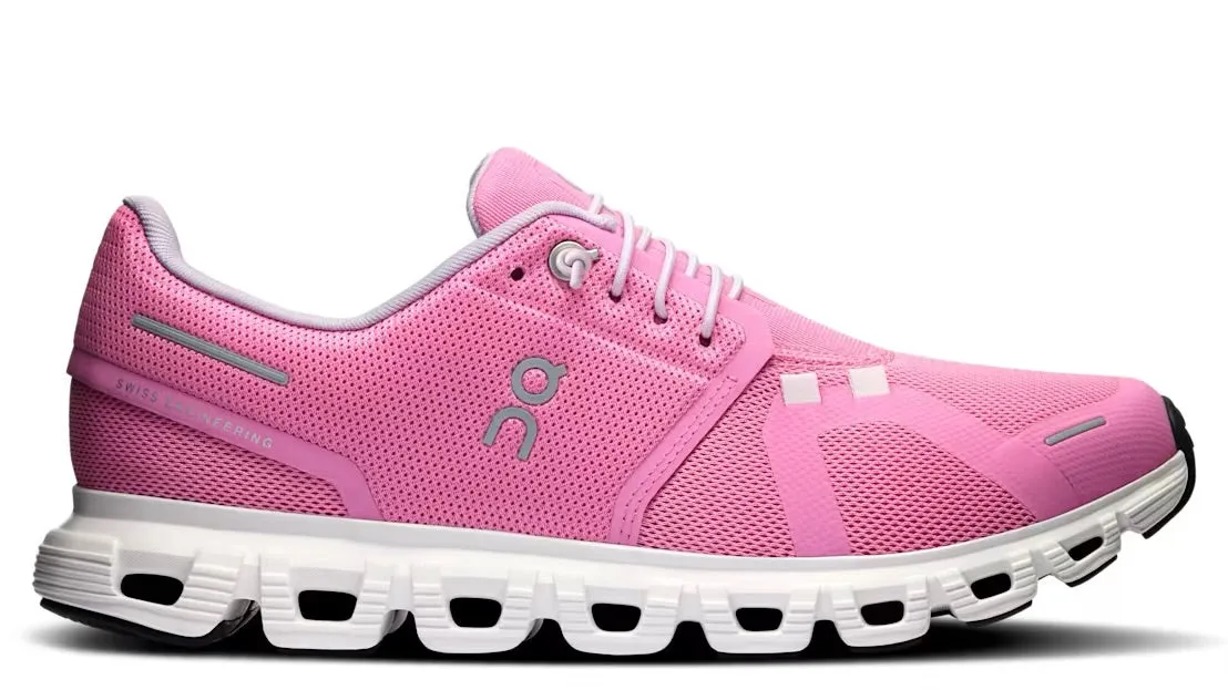 Smart Ease Built-In Lining On Running Cloud 6 Raspberry White (Women's)