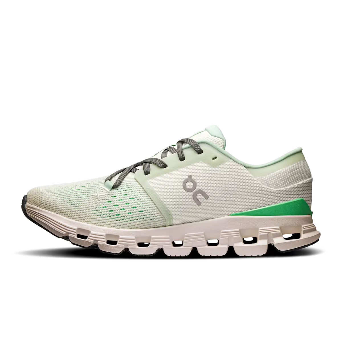 On Running Cloud X 4 Aloe Honeydew (Women's) Agility Focus Adaptive Lace Tension