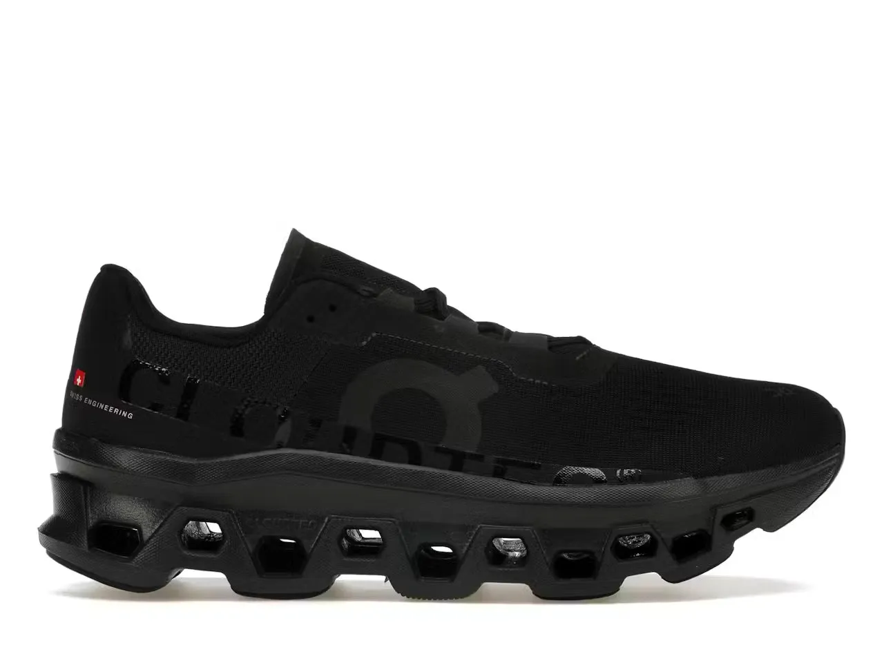 Aerodynamic Vents Torsional Stability On Running Cloudmonster All Black