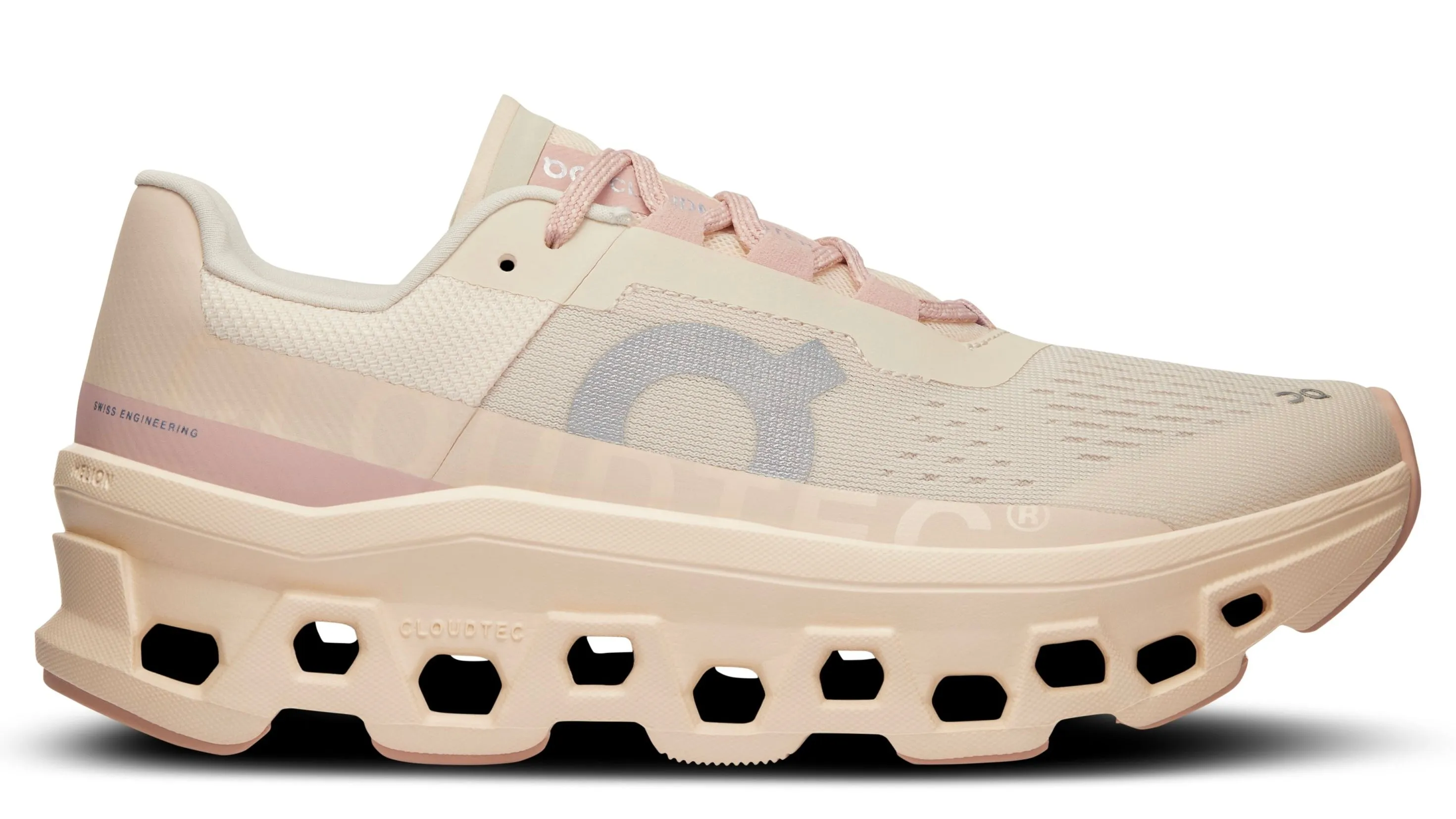 On Running Cloudmonster Moon Fawn (Women's) Agility Focus Plush Sole