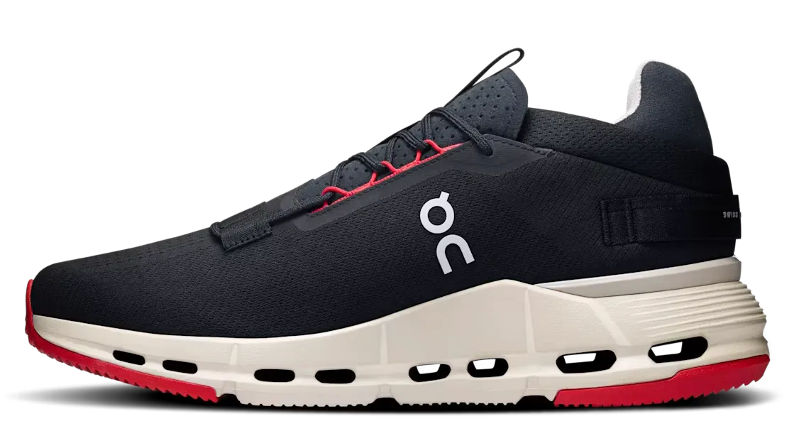 Stylish Sole Highquality On Running Cloudnova 2 Black Red