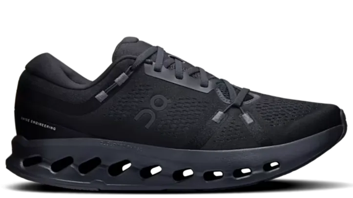 On Running Cloudsurfer 2 All Black Reinforced Seams Jumping Support