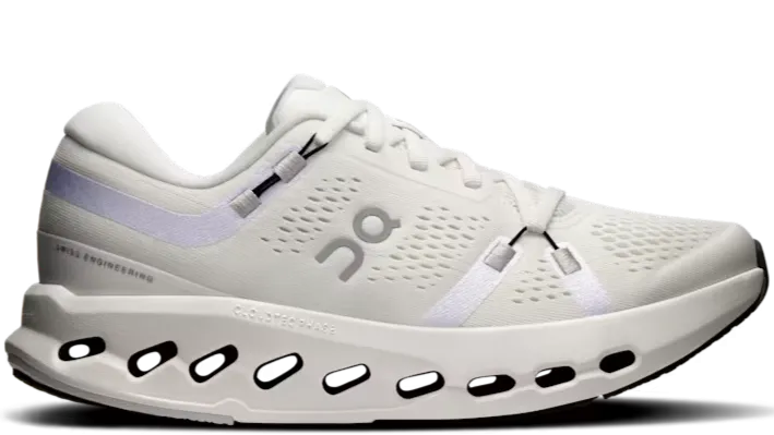 On Running Cloudsurfer 2 Ivory Ivory Hexagonal Tread Pattern Comfortable ankle support