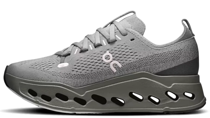 On Running Cloudsurfer Max Alloy Asphalt (Women's) Flexible Outsole Flexure Flex Zone Design