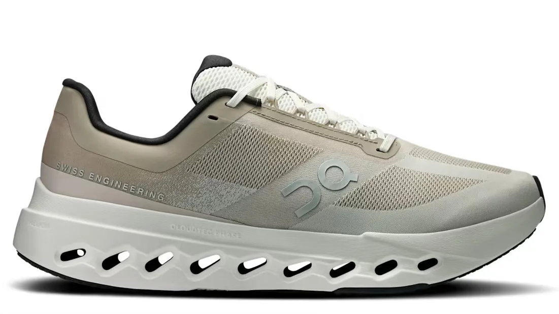 Vegan Leather Construction On Running Cloudsurfer Next Fog Ivory (Women's)