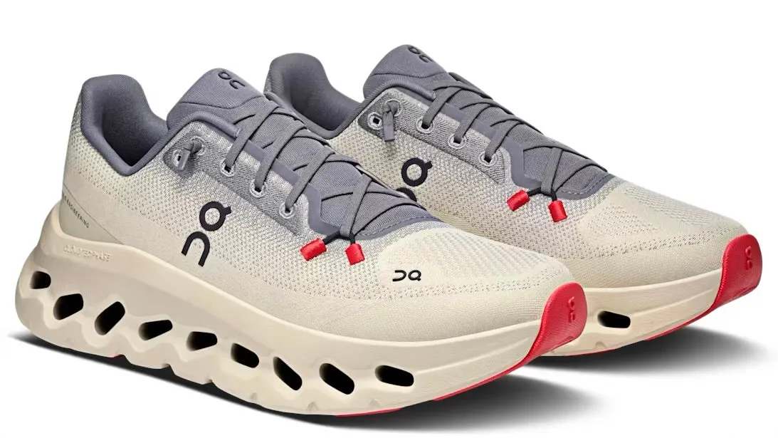 On running Cloudtilt Rock Sand (Womens) Knit Upper Material