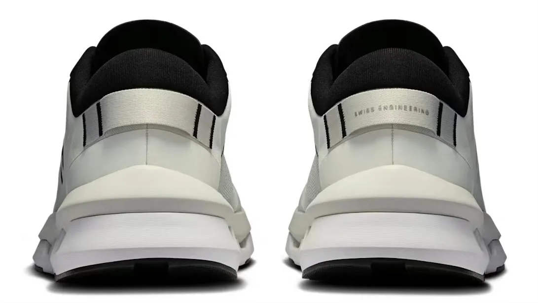 On Running Cloudzone Ice Black (Womens) Recycled Polyester Blend Ultra Cushioned Heel